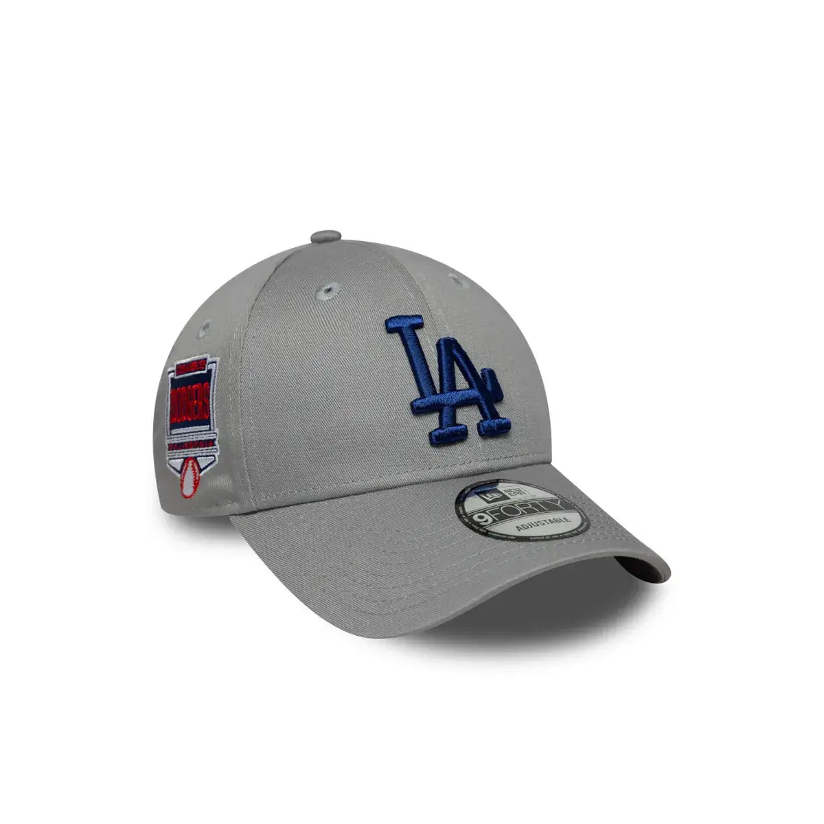NEW ERA 9FORTY MLB LOS ANGELES DODGERS MLB SIDE PATCH GORRA AJUSTABLE GRIS