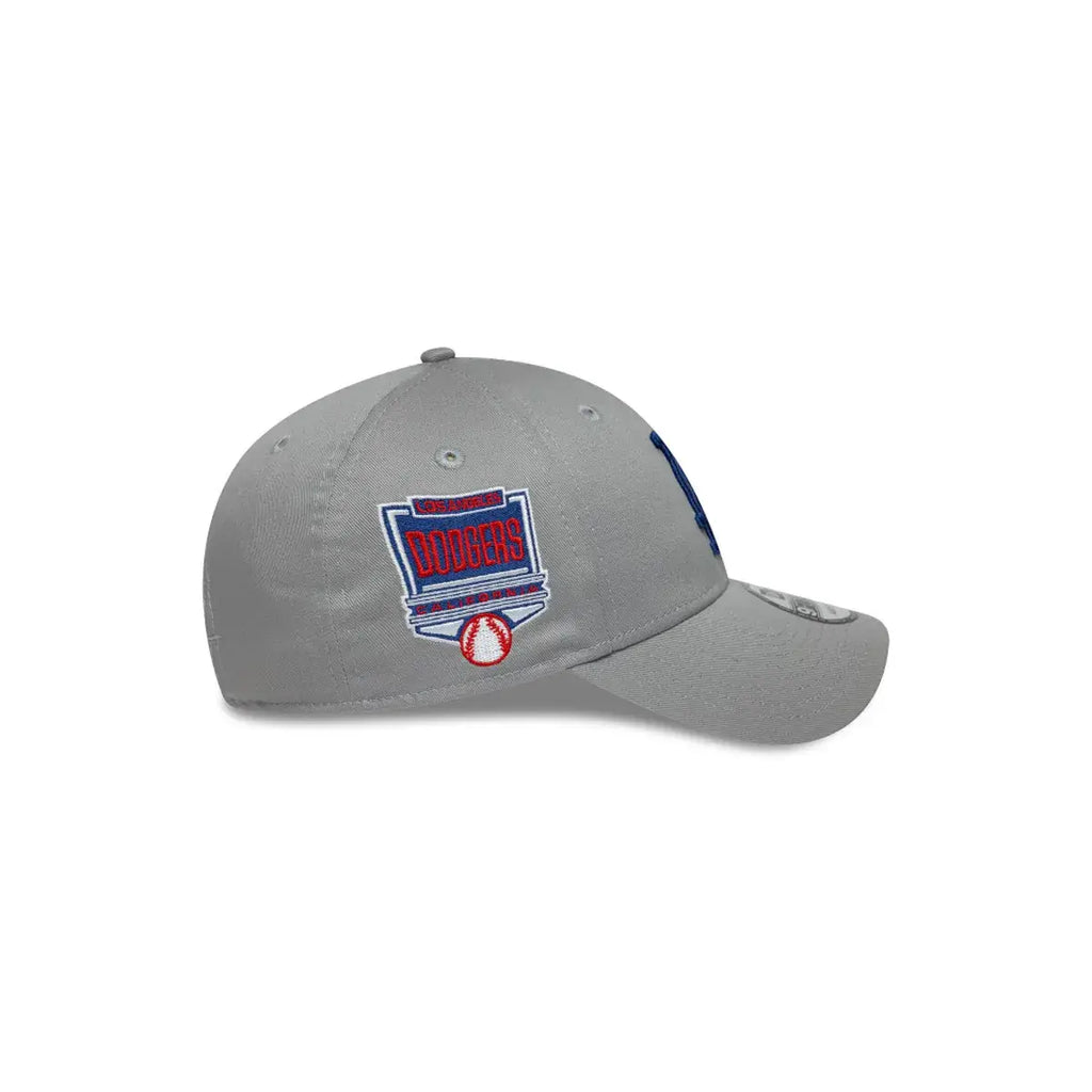 NEW ERA 9FORTY MLB LOS ANGELES DODGERS MLB SIDE PATCH GORRA AJUSTABLE GRIS