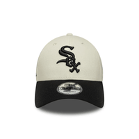 NEW ERA 9FORTY MLB CHICAGO WHITE SOX SIDE SCRIPT GORRA AJUSTABLE BEIGE