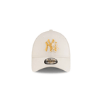 NEW ERA 9FORTY MLB NEW YORK YANKEES FLORAL ICON GORRA AJUSTABLE BEIGE