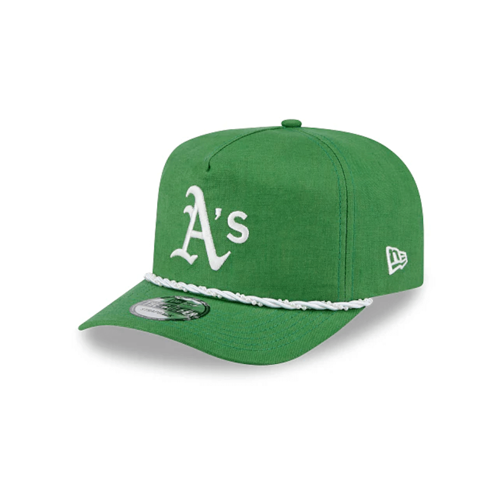 NEW ERA GOLFER MLB OAKLAND ATHLETICS PEARL ROPE GORRA AJUSTABLE VERDE
