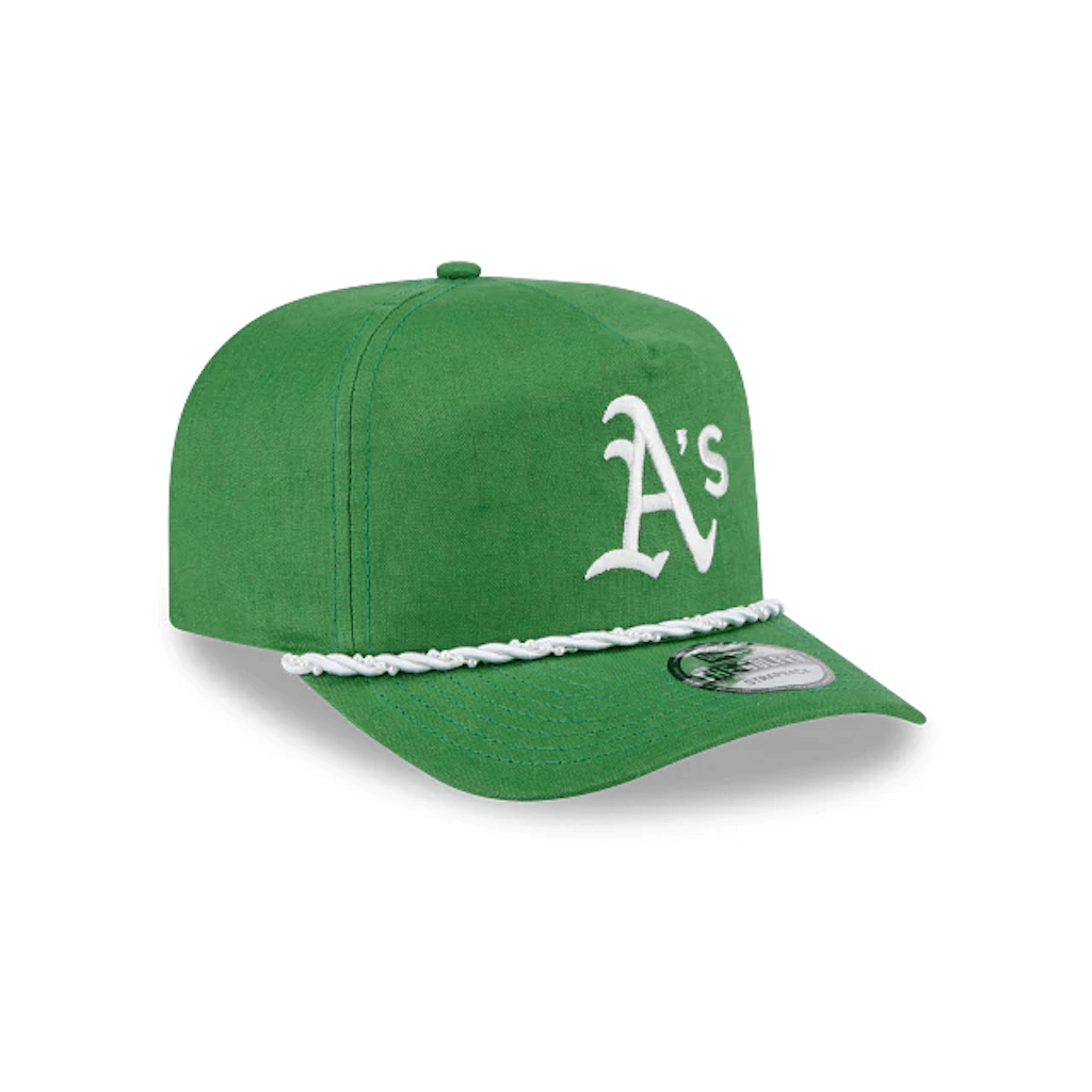 NEW ERA GOLFER MLB OAKLAND ATHLETICS PEARL ROPE GORRA AJUSTABLE VERDE