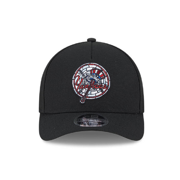 NEW ERA 9FORTY M-CROWN A-FRAME MLB NEW YORK YANKEES STAINED GLASS GORRA AJUSTABLE NEGRO