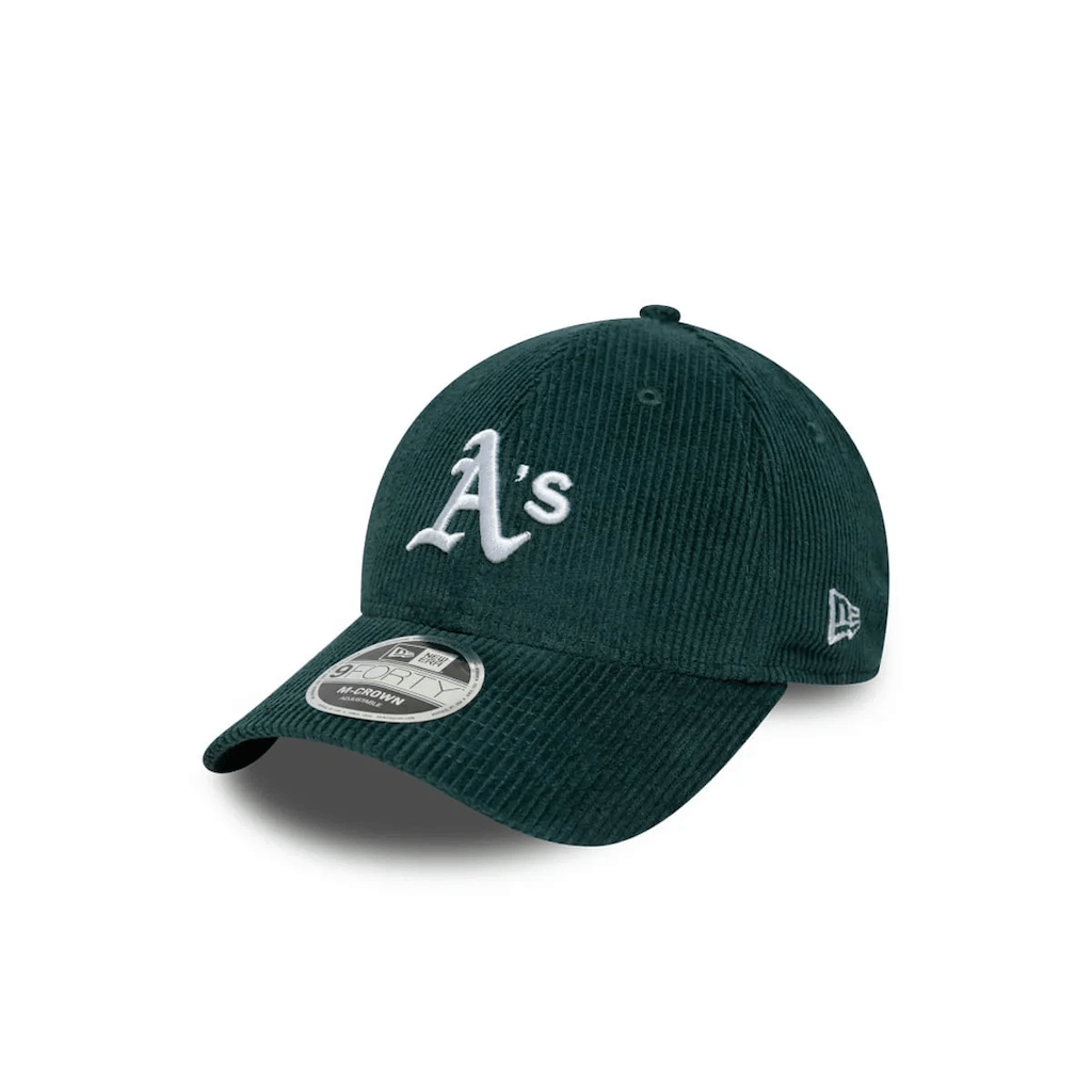 NEW ERA 9FORTY MLB OAKLAND ATHLETICS CORDUROY GORRA AJUSTABLE VERDE