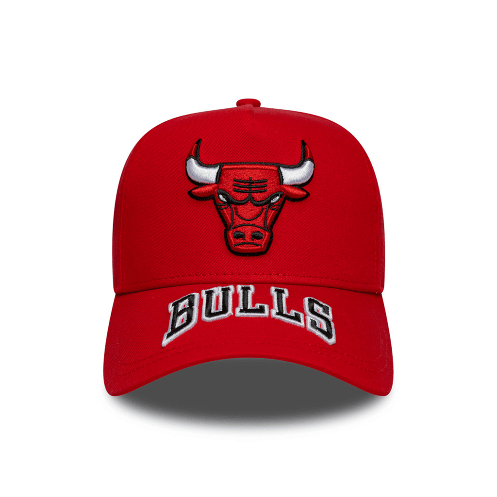 NEW ERA 9FORTY E-FRAME NBA CHICAGO BULLS VISOR HIT GORRA AJUSTABLE ROJO