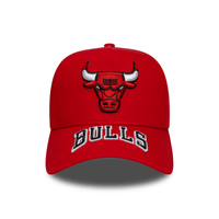 NEW ERA 9FORTY E-FRAME NBA CHICAGO BULLS VISOR HIT GORRA AJUSTABLE ROJO