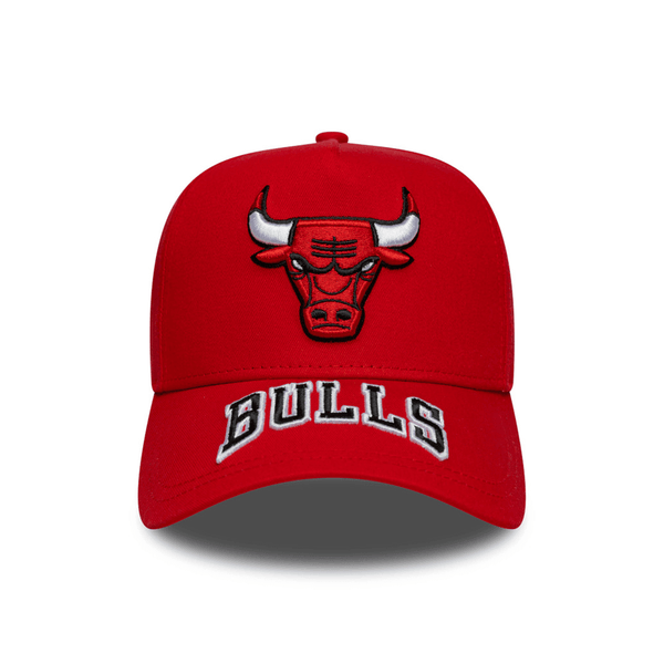 NEW ERA 9FORTY E-FRAME NBA CHICAGO BULLS VISOR HIT GORRA AJUSTABLE ROJO