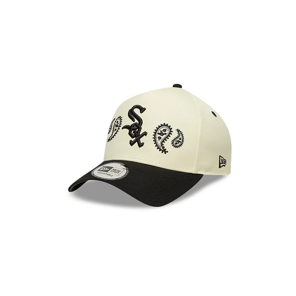 NEW ERA 9FORTY A-FRAME MLB CHICAGO WHITE SOX PAISLEY GORRA AJUSTABLE BLANCA