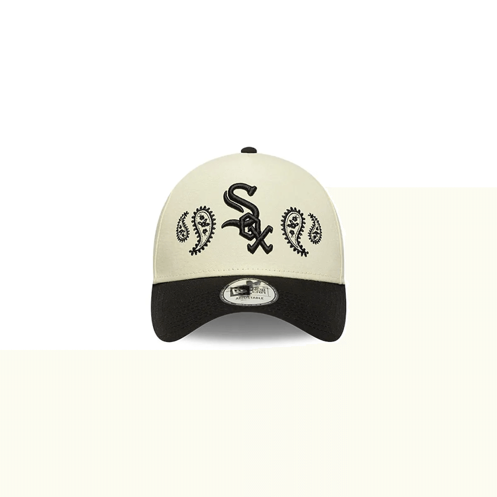 NEW ERA 9FORTY A-FRAME MLB CHICAGO WHITE SOX PAISLEY GORRA AJUSTABLE BLANCA