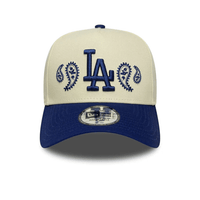 NEW ERA 9FORTY A-FRAME MLB LOS ANGELES DODGERS PAISLEY GORRA AJUSTABLE BLANCA