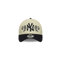 NEW ERA 9FORTY A-FRAME MLB NEW YORK YANKEES PAISLEY GORRA AJUSTABLE BLANCA