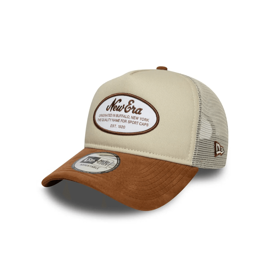 NEW ERA 9FORTY BRAND NE PATCH GORRA AJUSTABLE CAMIONERA BEIGE