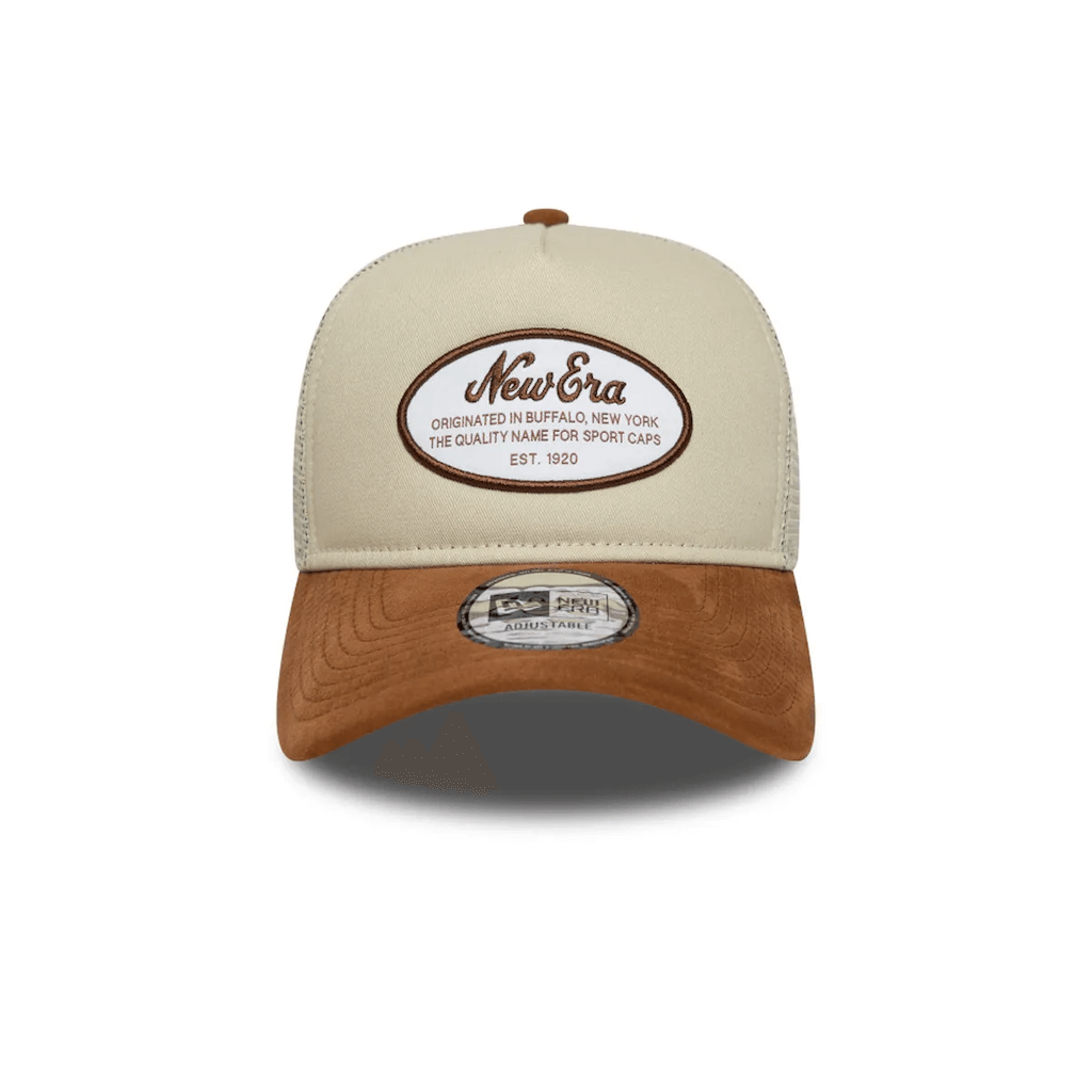 NEW ERA 9FORTY BRAND NE PATCH GORRA AJUSTABLE CAMIONERA BEIGE