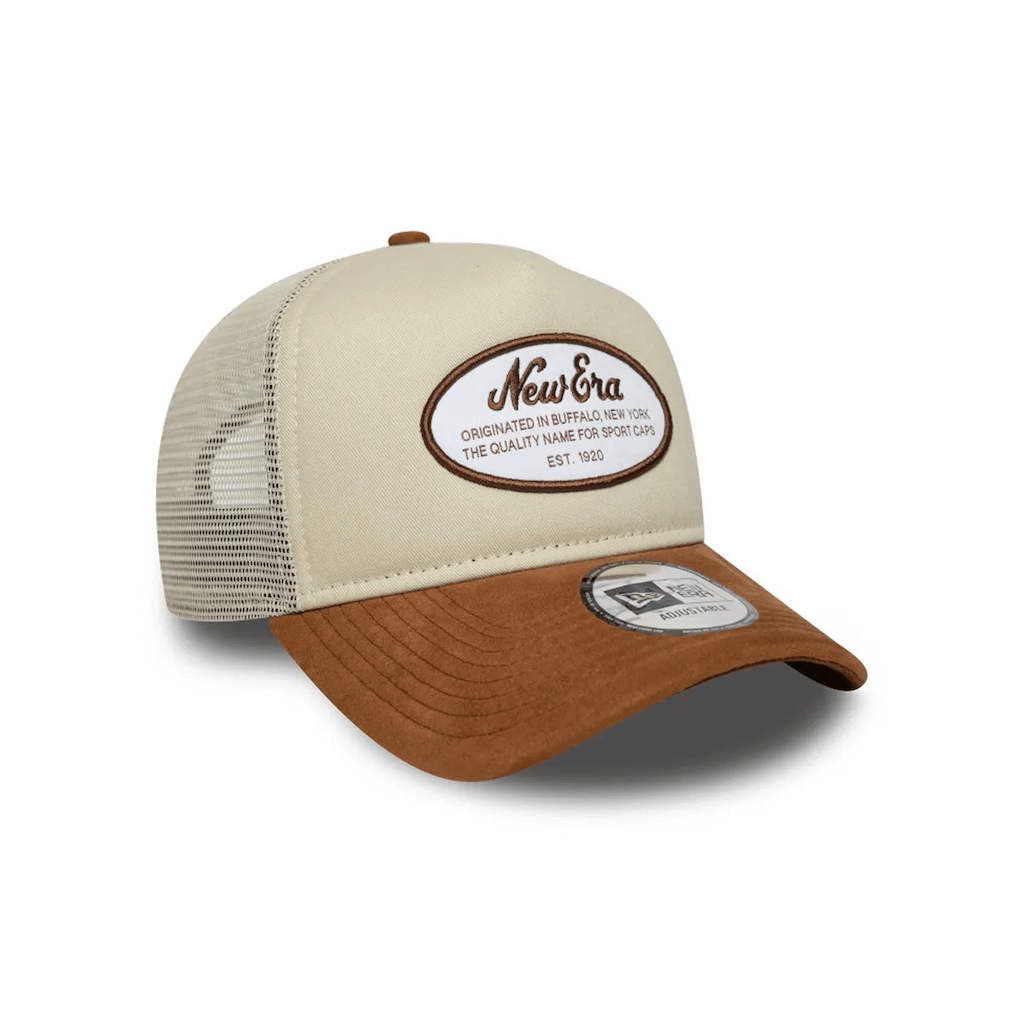 NEW ERA 9FORTY BRAND NE PATCH GORRA AJUSTABLE CAMIONERA BEIGE