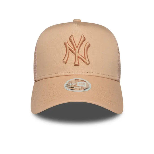 NEW ERA 9FORTY MLB NEW YORK YANKEES LEAGUE ESSENTIALS GORRA TRUCKER AJUSTABLE ROSA