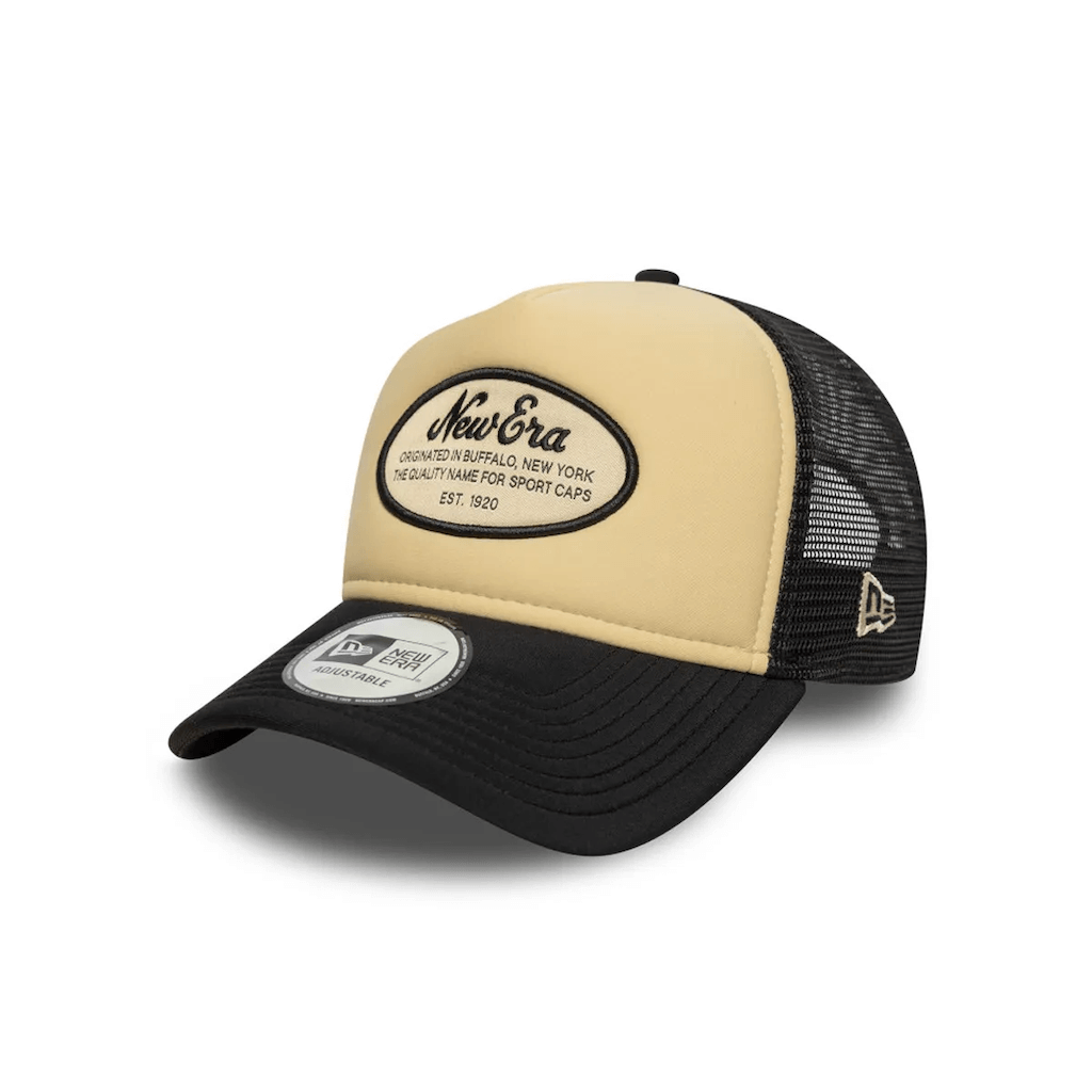 NEW ERA 9FORTY BRAND NE PATCH GORRA AJUSTABLE CAMIONERA NEGRA