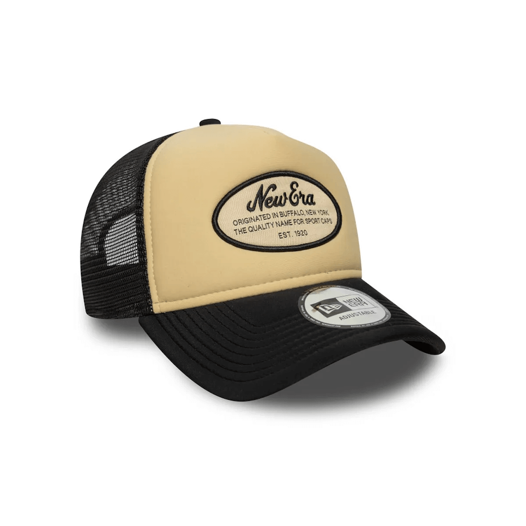 NEW ERA 9FORTY BRAND NE PATCH GORRA AJUSTABLE CAMIONERA NEGRA
