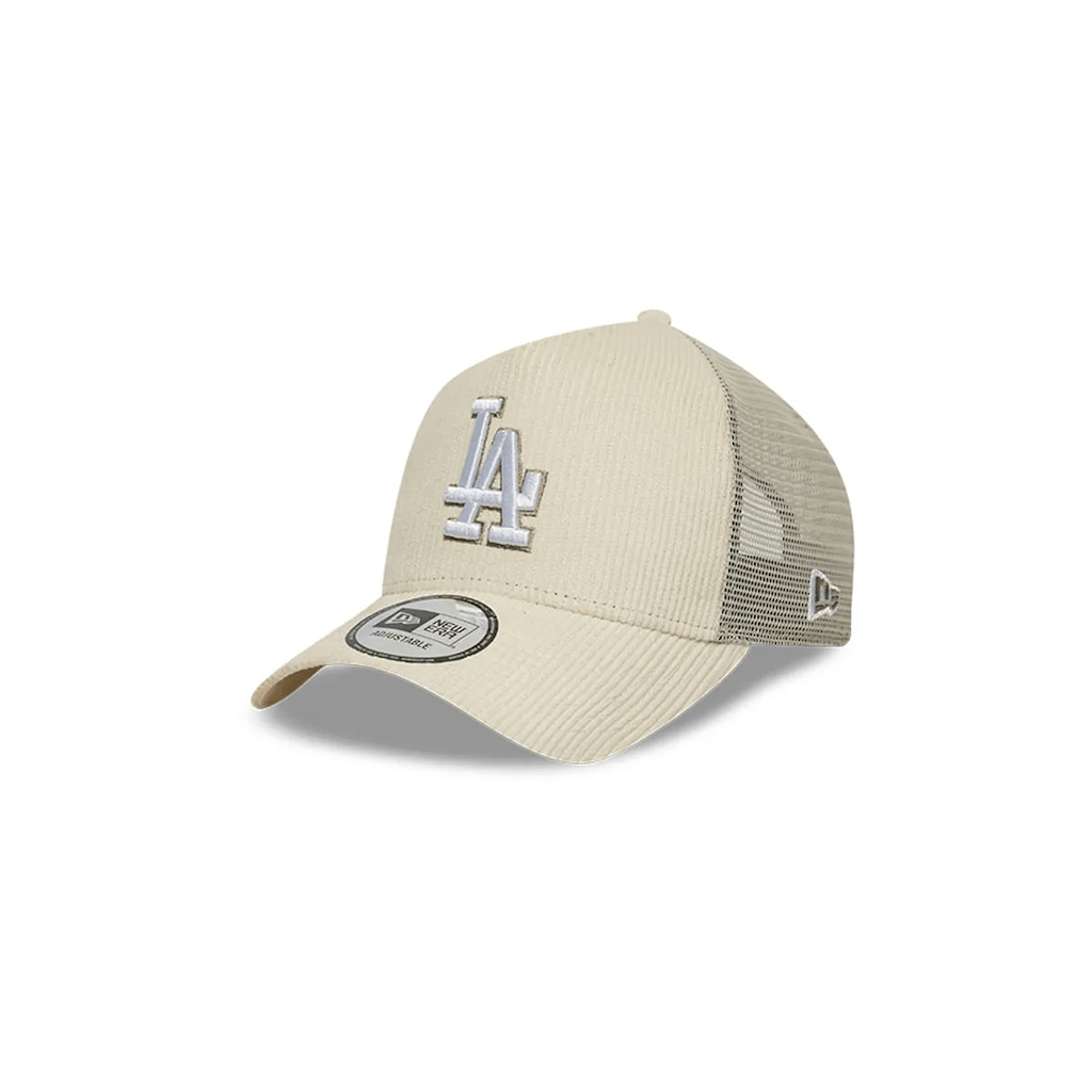 NEW ERA 9FORTY MLB LOS ANGELES DODGERS CORDUROY CREAM GORRA AJUSTABLE CAMIONERA BEIGE