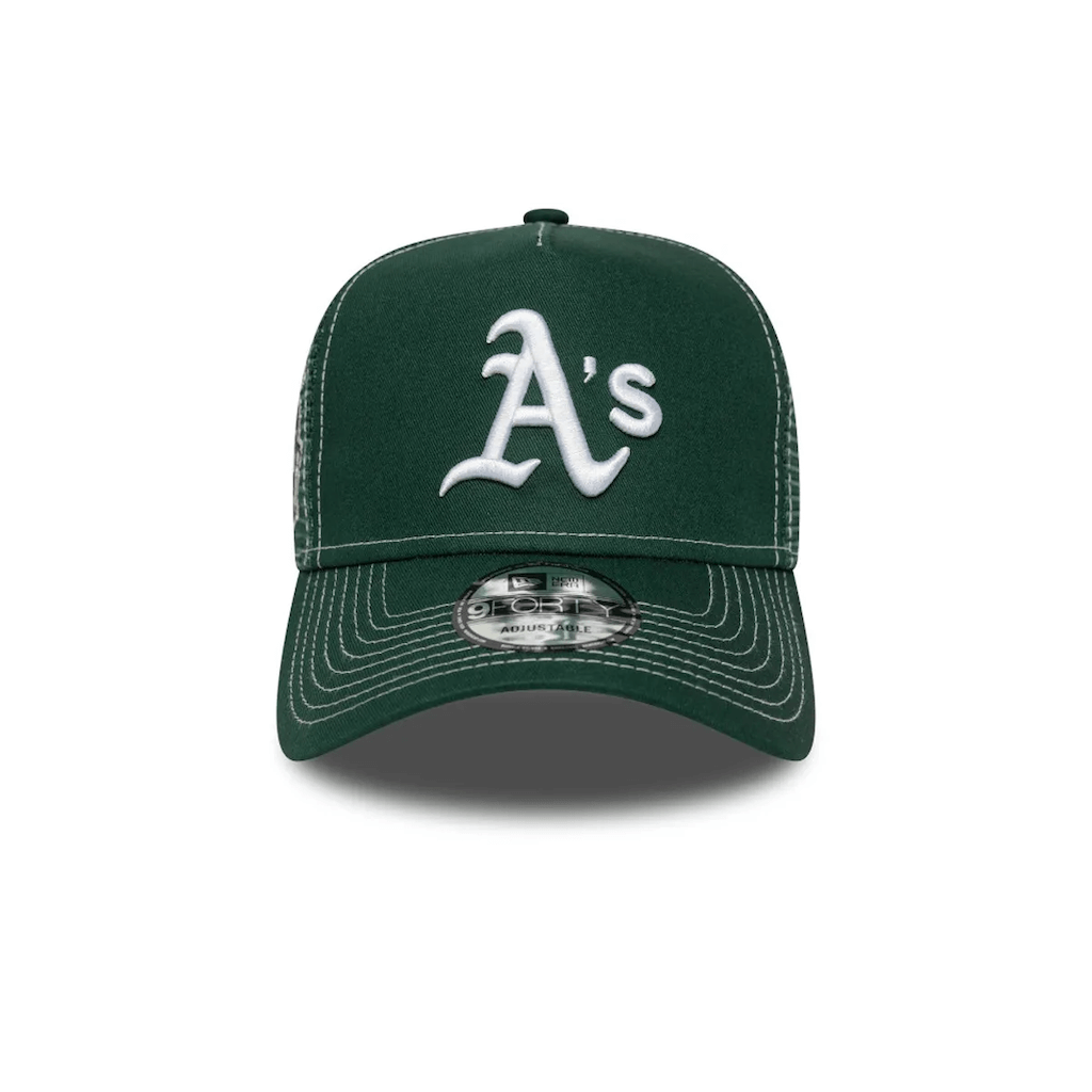 NEW ERA 9FORTY MLB OAKLAND ATHLETICS 1913 WS PATCH GORRA AJUSTABLE CAMIONERA VERDE