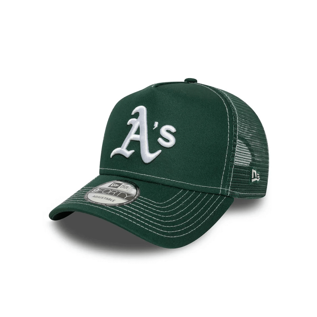 NEW ERA 9FORTY MLB OAKLAND ATHLETICS 1913 WS PATCH GORRA AJUSTABLE CAMIONERA VERDE