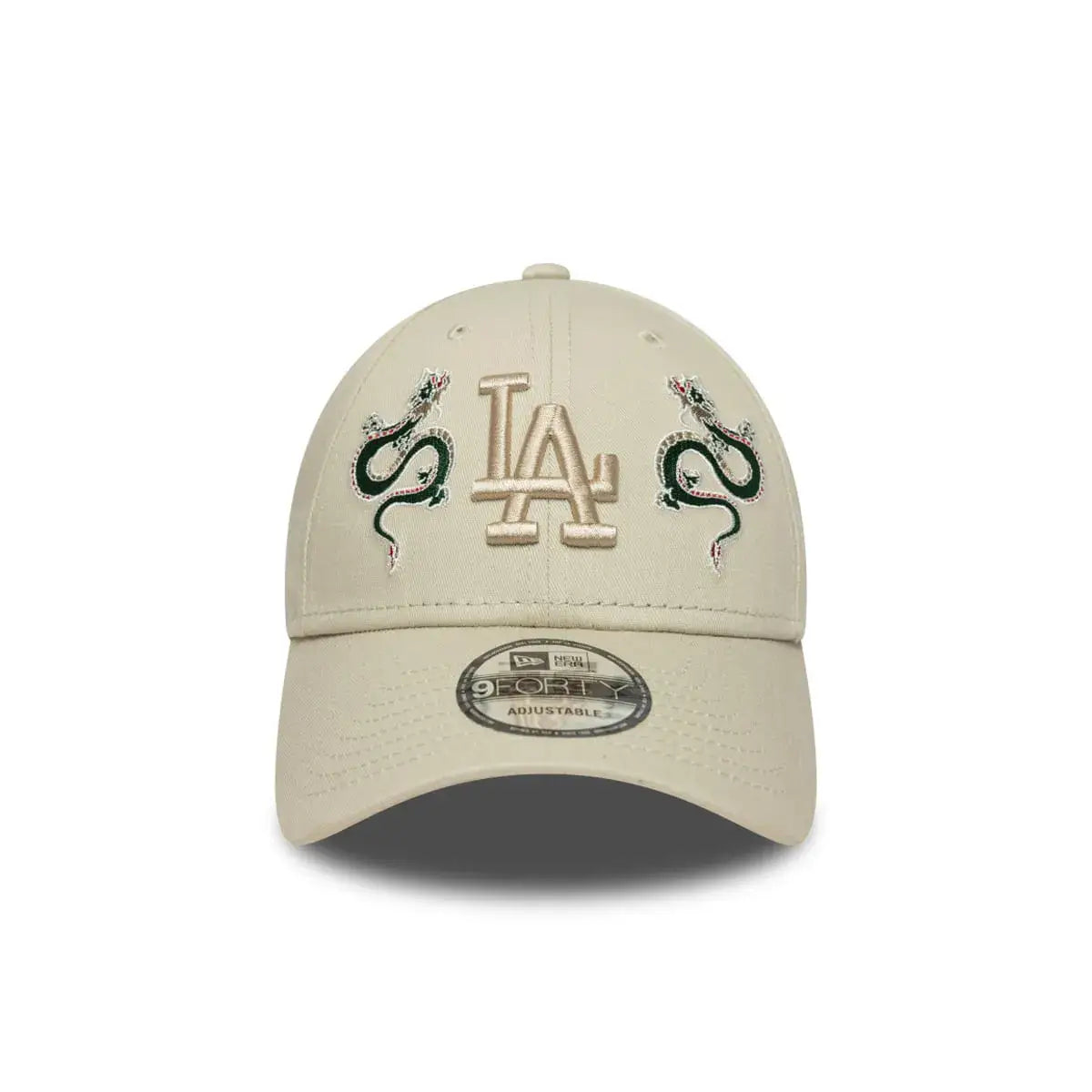 NEW ERA 9FORTY MLB LOS ANGELES DODGERS SNAKE ICON GORRA AJUSTABLE BEIGE