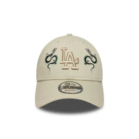 NEW ERA 9FORTY MLB LOS ANGELES DODGERS SNAKE ICON GORRA AJUSTABLE BEIGE