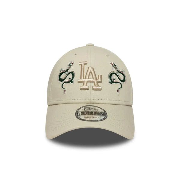 NEW ERA 9FORTY MLB LOS ANGELES DODGERS SNAKE ICON GORRA AJUSTABLE BEIGE