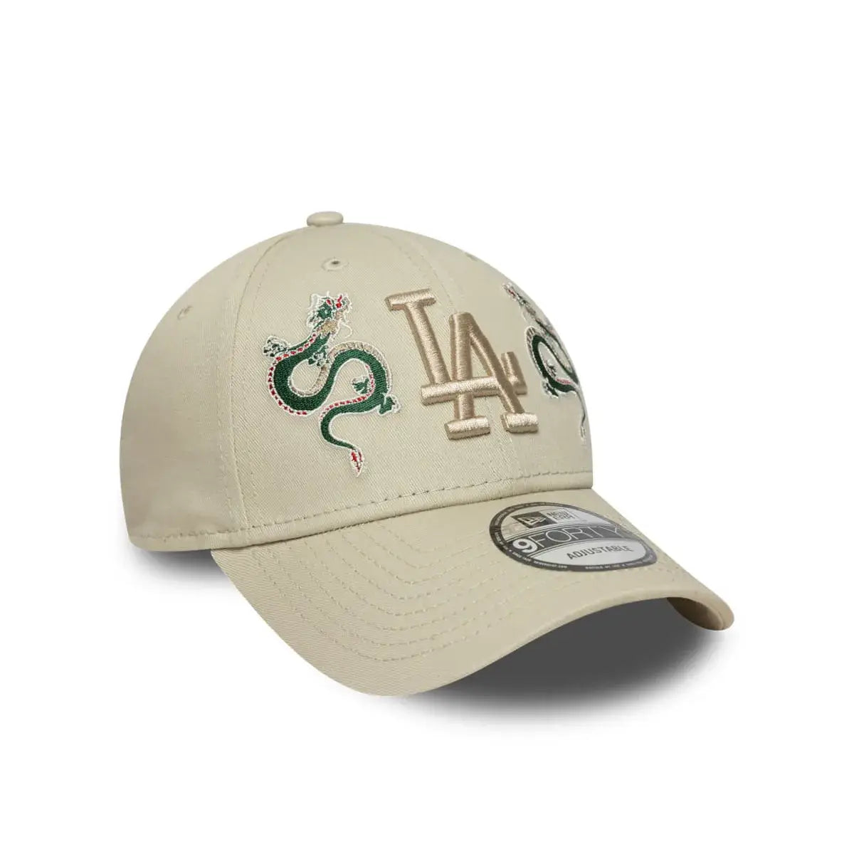 NEW ERA 9FORTY MLB LOS ANGELES DODGERS SNAKE ICON GORRA AJUSTABLE BEIGE