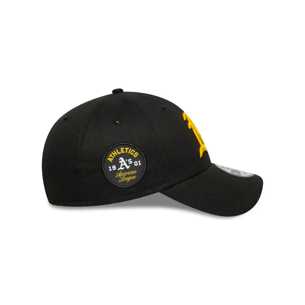 NEW ERA 9FORTY MLB OAKLAND ATHLETICS SIDE PATCH GORRA AJUSTABLE NEGRO