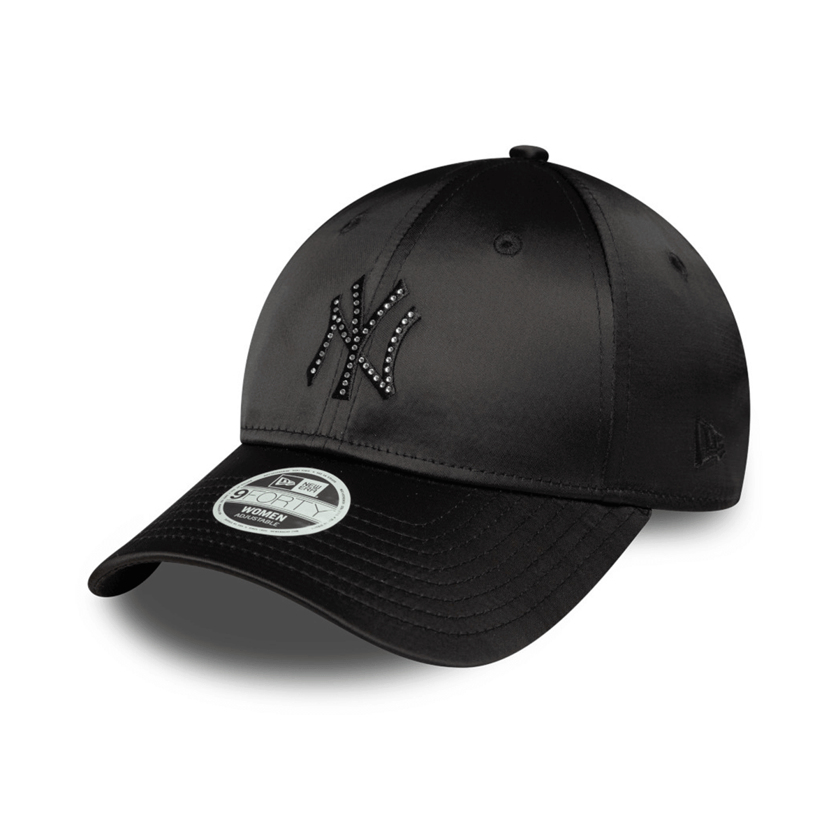 NEW ERA 9FORTY MLB NEW YORK YANKEES SATIN RHINESTONE GORRA AJUSTABLE NEGRO