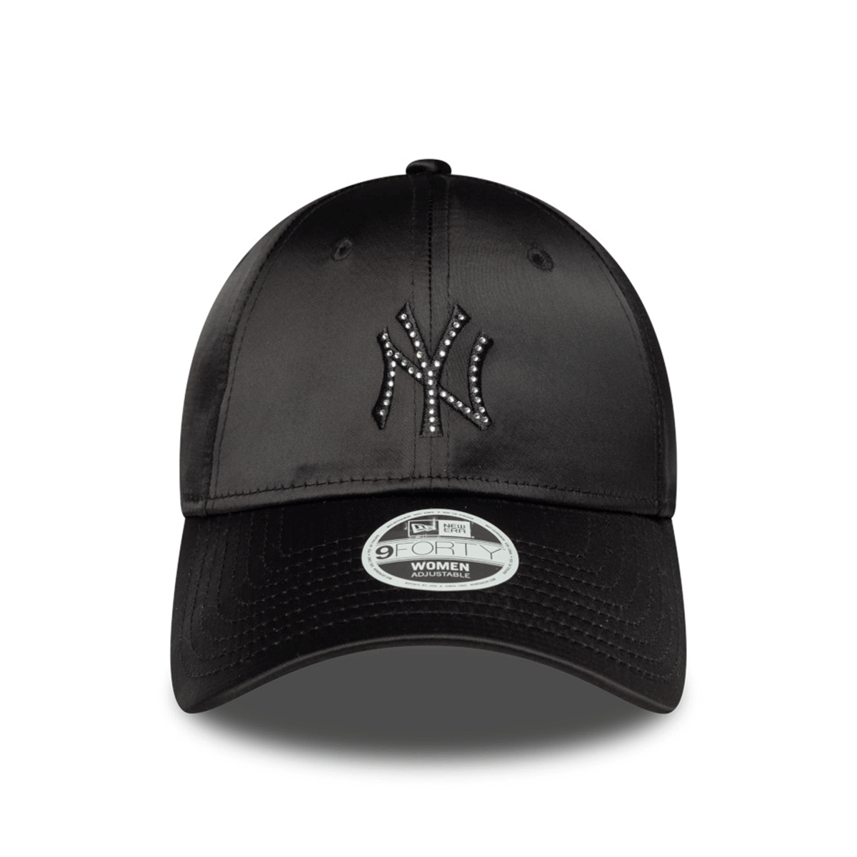 NEW ERA 9FORTY MLB NEW YORK YANKEES SATIN RHINESTONE GORRA AJUSTABLE NEGRO