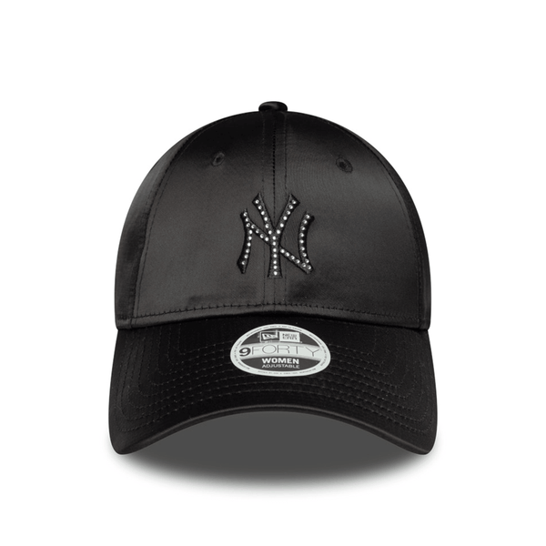 NEW ERA 9FORTY MLB NEW YORK YANKEES SATIN RHINESTONE GORRA AJUSTABLE NEGRO