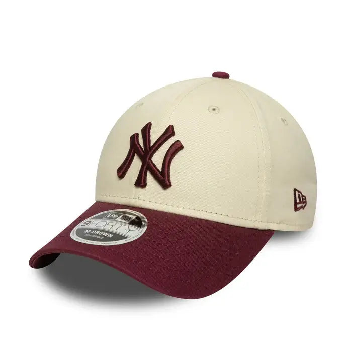 NEW ERA 9FORTY MLB NEW YORK YANKEES 1949 WS PATCH GORRA AJUSTABLE BEIGE