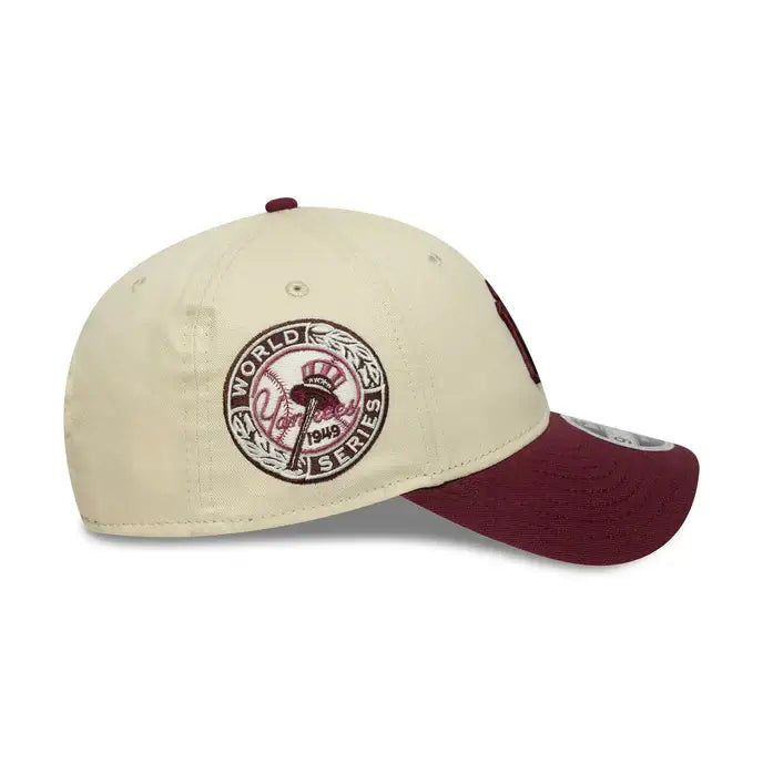 NEW ERA 9FORTY MLB NEW YORK YANKEES 1949 WS PATCH GORRA AJUSTABLE BEIGE