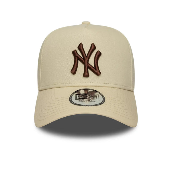 NEW ERA 9FORTY E-FRAME MLB NEW YORK YANKEES LEAGUE ESSENTIALS GORRA AJUSTABLE BEIGE