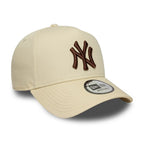 NEW ERA 9FORTY E-FRAME MLB NEW YORK YANKEES LEAGUE ESSENTIALS GORRA AJUSTABLE BEIGE