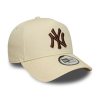 NEW ERA 9FORTY E-FRAME MLB NEW YORK YANKEES LEAGUE ESSENTIALS GORRA AJUSTABLE BEIGE