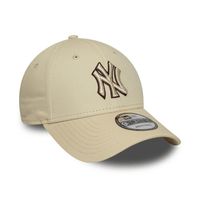 NEW ERA 9FORTY M-CROWN MLB NEW YORK YANKEES OUTLINE LOGO GORRA AJUSTABLE BEIGE