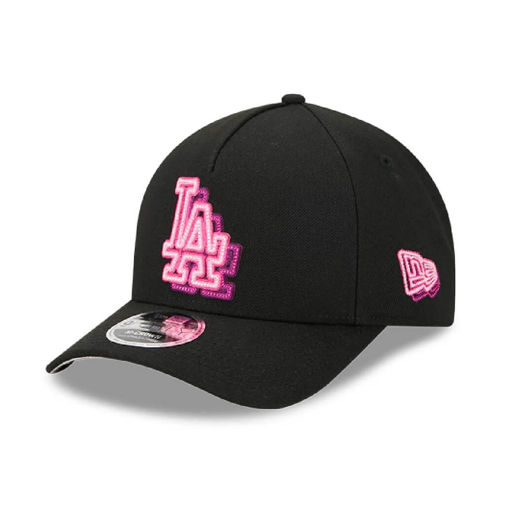 NEW ERA 9FORTY M-CROWN A-FRAME MLB LOS ANGELES DODGERS NEON GORRA AJUSTABLE NEGRA