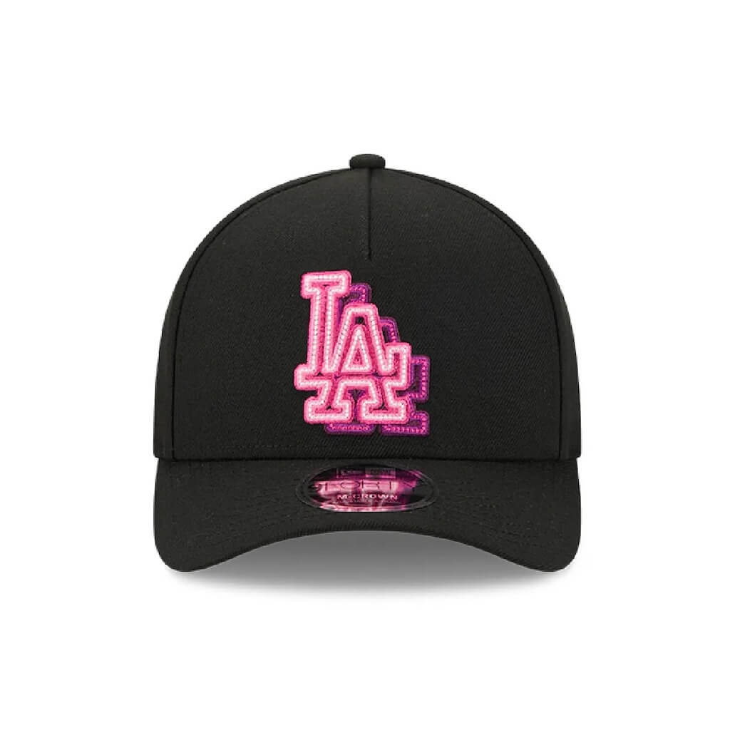 NEW ERA 9FORTY M-CROWN A-FRAME MLB LOS ANGELES DODGERS NEON GORRA AJUSTABLE NEGRA