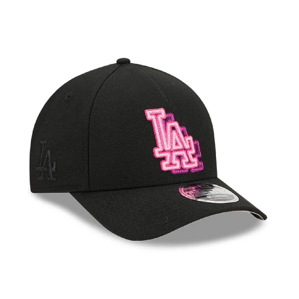 NEW ERA 9FORTY M-CROWN A-FRAME MLB LOS ANGELES DODGERS NEON GORRA AJUSTABLE NEGRA