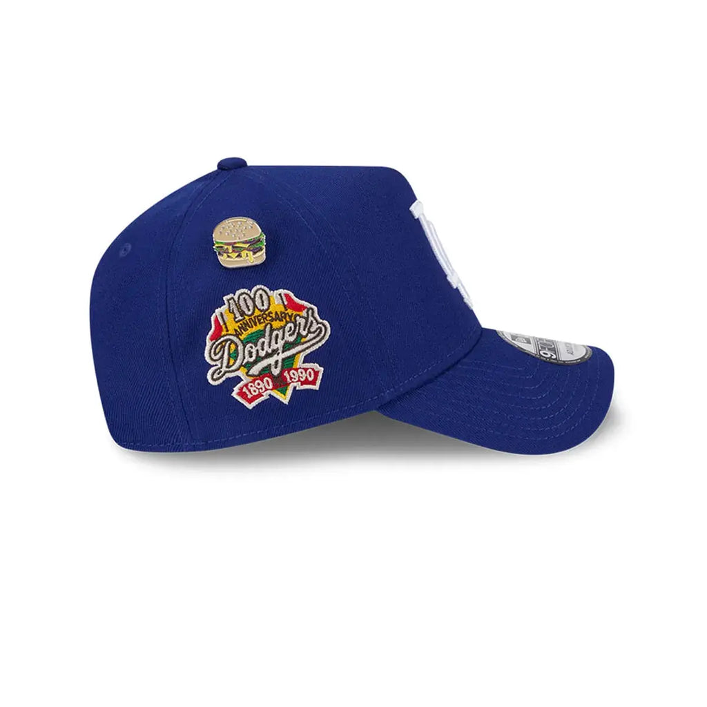 NEW ERA 9FORTY A-FRAME MLB LOS ANGELES DODGERS LOCAL DISH PIN GORRA AJUSTABLE AZUL