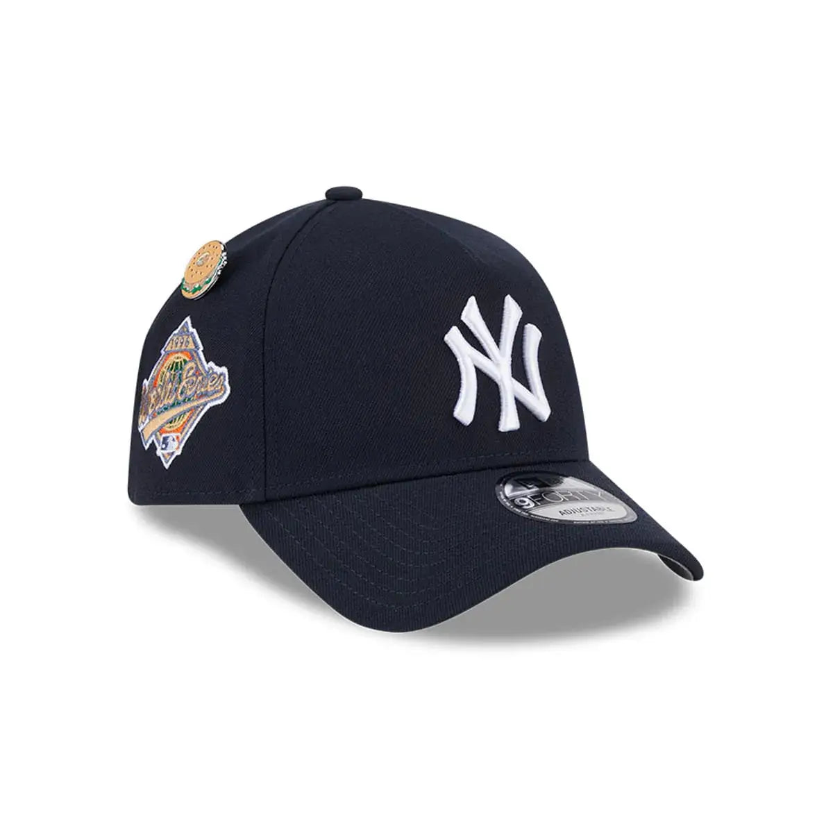 NEW ERA 9FORTY A-FRAME MLB NEW YORK YANKEES LOCAL DISH PIN GORRA AJUSTABLE NEGRO