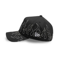 NEW ERA 9FORTY A-FRAME MLB LOS ANGELES DODGERS OUTLINE FLAMES GORRA AJUSTABLE NEGRA