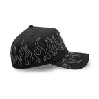 NEW ERA 9FORTY A-FRAME MLB LOS ANGELES DODGERS OUTLINE FLAMES GORRA AJUSTABLE NEGRA