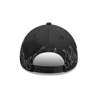 NEW ERA 9FORTY A-FRAME MLB LOS ANGELES DODGERS OUTLINE FLAMES GORRA AJUSTABLE NEGRA