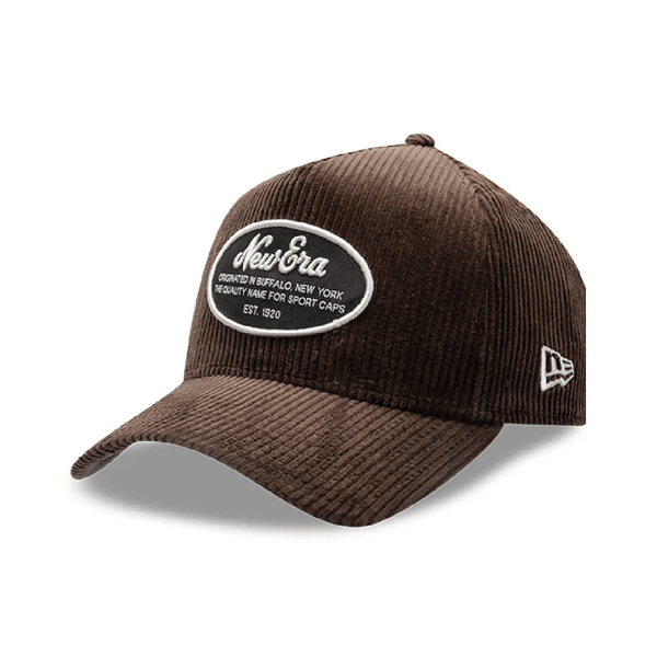 NEW ERA 9FORTY E FRAME  NE OVAL PATCH CORD GORRA AJUSTABLE CAFE