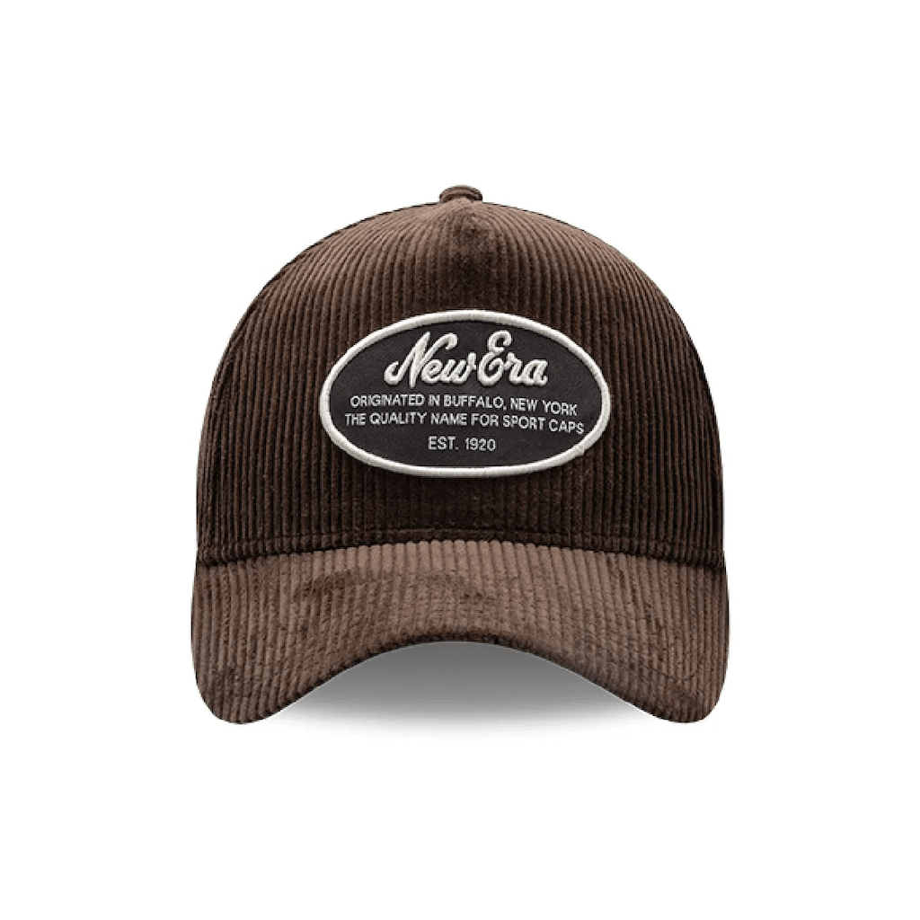 NEW ERA 9FORTY E FRAME  NE OVAL PATCH CORD GORRA AJUSTABLE CAFE