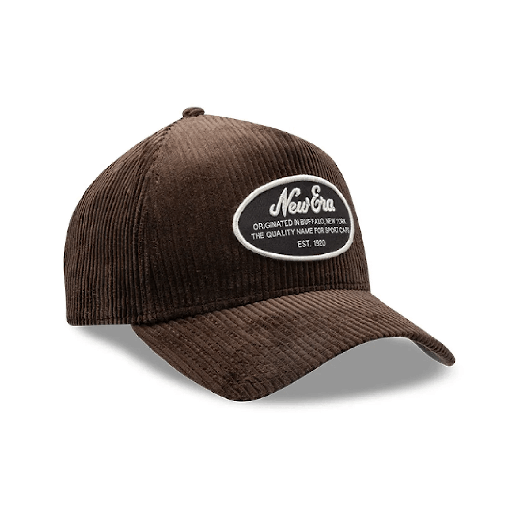 NEW ERA 9FORTY E FRAME  NE OVAL PATCH CORD GORRA AJUSTABLE CAFE