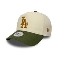 NEW ERA 9FORTY E-FRAME MLB LOS ANGELES DODGERS WS PATCH CREME GORRA AJUSTABLE BEIGE
